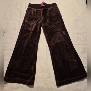 Mini Boden girls size 6 years brown velour pull on pants VGUC